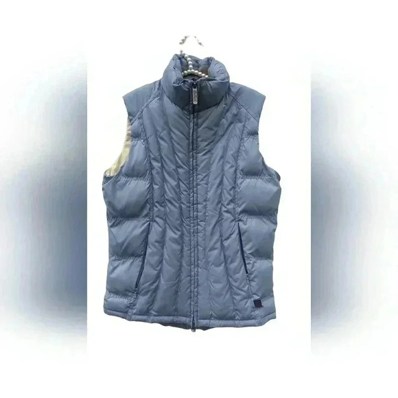 Woolrich Womens Light Blue Full-Zip-Up Puffer Vest Size Extra Small - Picture 2 of 5